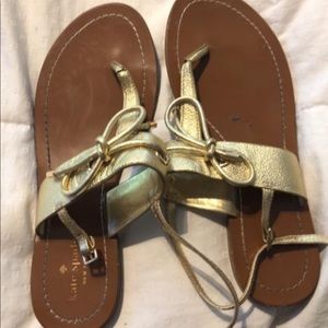 Gold kate spade gladiator sandals